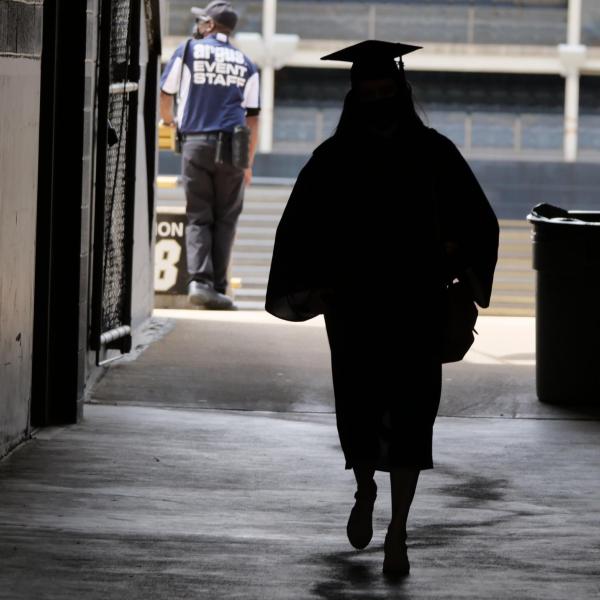 The 2021 Graduation Appreciation Days photo-ops in and around Folsom Field at CU Boulder. (Photo by Casey A. Cass/University of Colorado)