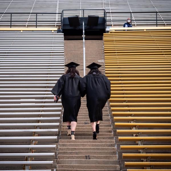 Graduation Appreciation Days photo-ops in and around Folsom Field at CU Boulder. (Photo by Patrick Campbell/University of Colorado)