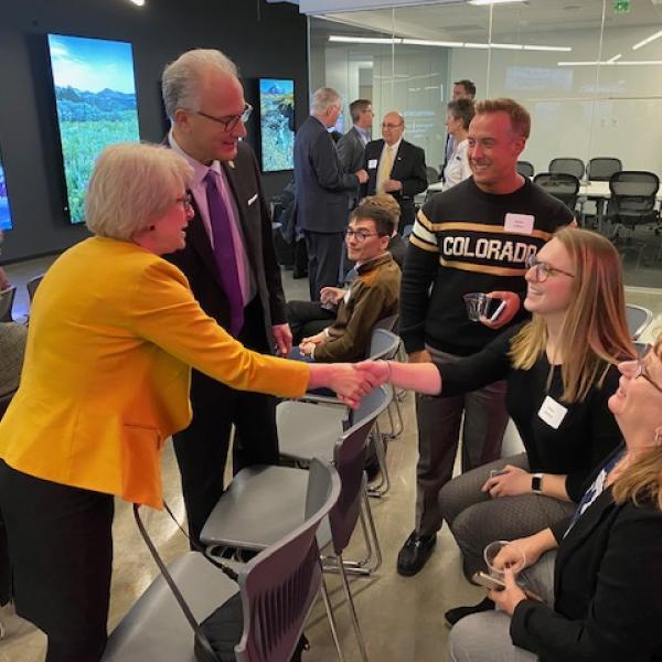 Folks participate in CU Advocacy Day on Jan. 29, 2020, a chance to hear from higher education leaders, elected officials and CU experts. (Photo provided by University of Colorado)