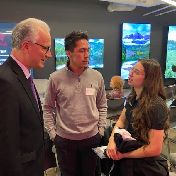 CU President Mark Kennedy participates in CU Advocacy Day on Jan. 29, 2020, a chance to hear from higher education leaders, elected officials and CU experts. (Photo provided by University of Colorado)