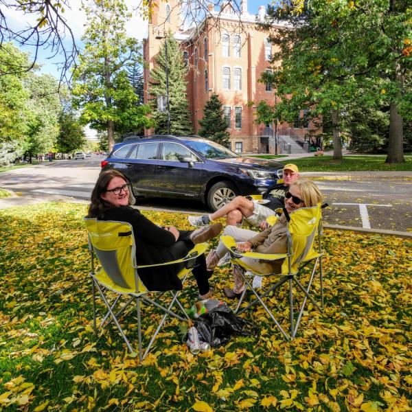 Tailgating during Family Weekend 2017