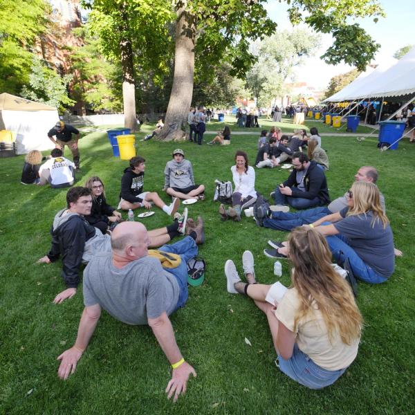 Tailgating during Family Weekend 2017