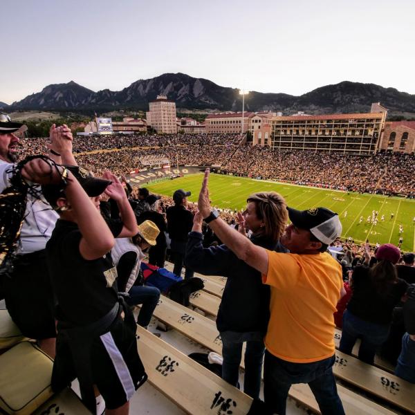 Family Weekend football game against University of Arizona