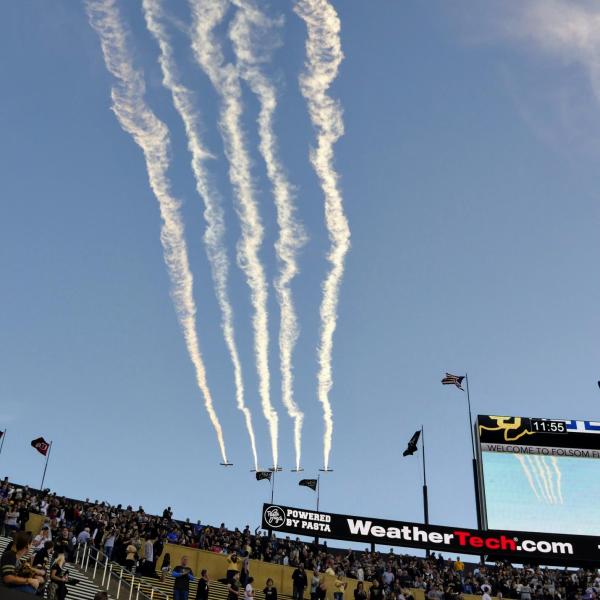 Family Weekend football game against University of Arizona