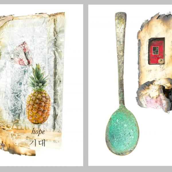 "In the Kitchen addresses the space where raw food becomes meals, commingling and disagreements, sustenance, consumption, waste." Andrew Connelly, In the Kitchen, 2018.