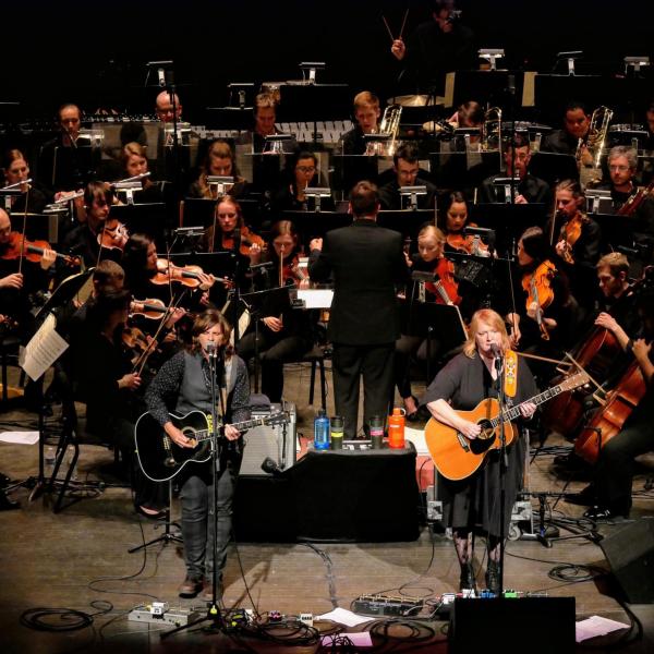Public recording session with the Indigo Girls and CU Symphony Orchestra