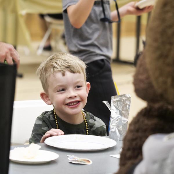 A child participates in Campus Kids Day. (Photo by Casey A. Cass/University of Colorado)