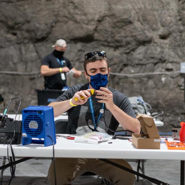 Scenes from the Subterranean Challenge finals. (Credit: MARBLE)