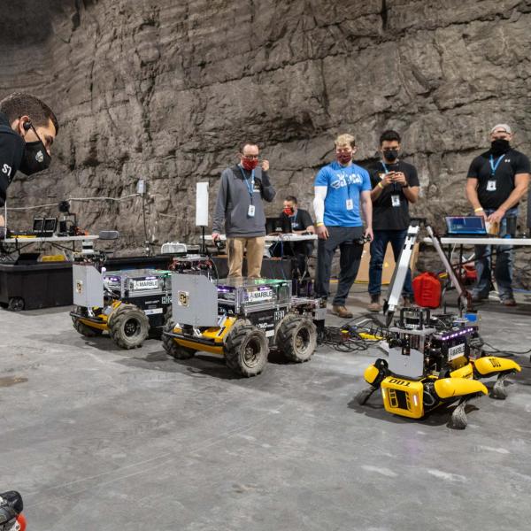 Scenes from the Subterranean Challenge finals. (Credit: MARBLE)