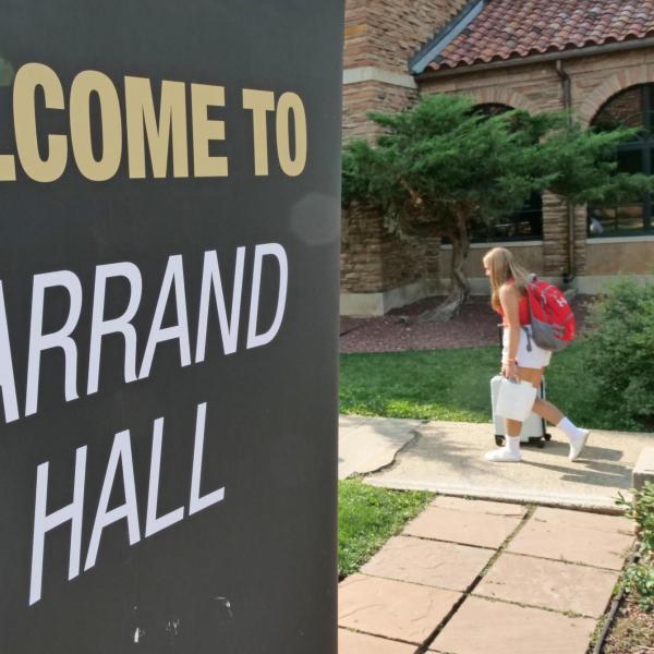 The 2021 Fall Move-In week at CU Boulder. (Photo by Casey A. Cass/University of Colorado)