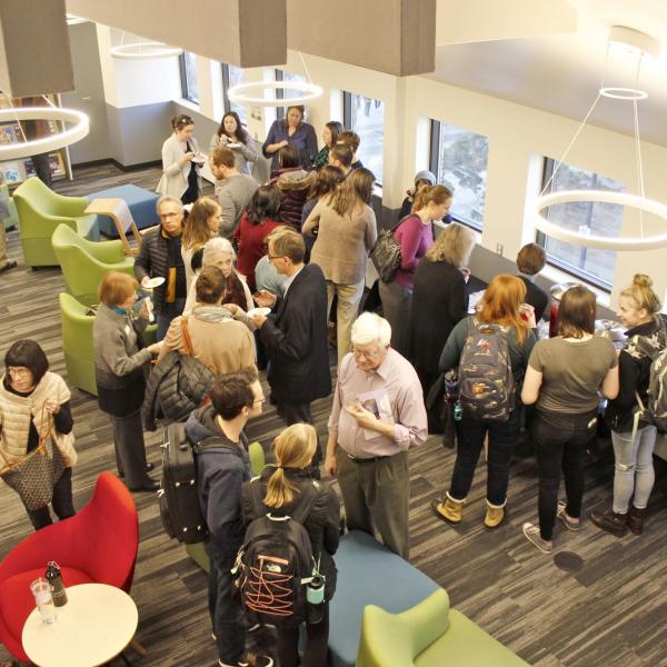 The Music Library's grand reopening. Photo courtesy of University Libraries.