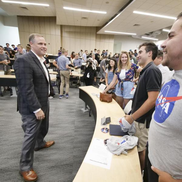 NASA Administrator explores future of aerospace engineering at new campus building
