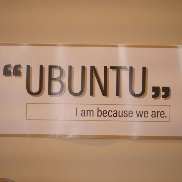 Presenter Nii Armah speaks about African philosophy "Ubuntu"