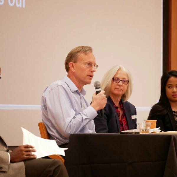 Engineering Site Director for Google Boulder Scott Green speaks in Diversity Summit 2016 panel