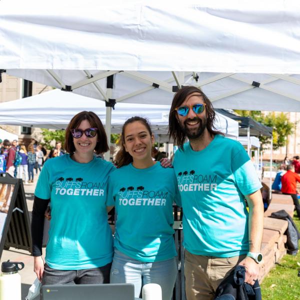 People attend the Take Care Street Fair (Courtesy of the Division of Student Affairs)