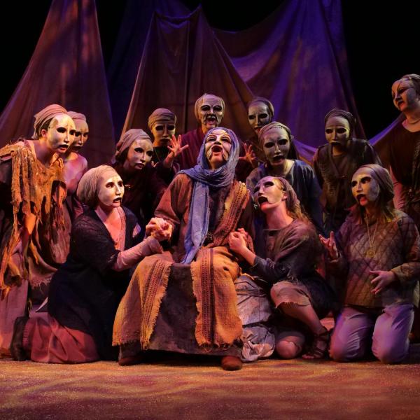 CU Theatre students perform Euripides' Hecuba, an ancient Greek play about loss and revenge. Photo by Patrick Campbell.