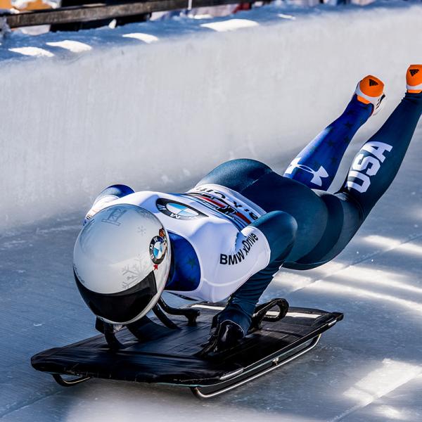 U.S. skeleton athlete Kendall Wesenberg