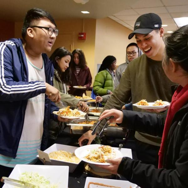 Students take part in the 2018 WinterFest in the UMC. Photo by Casey A. Cass.