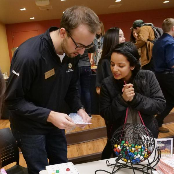 Students take part in the 2018 WinterFest in the UMC. Photo by Casey A. Cass.