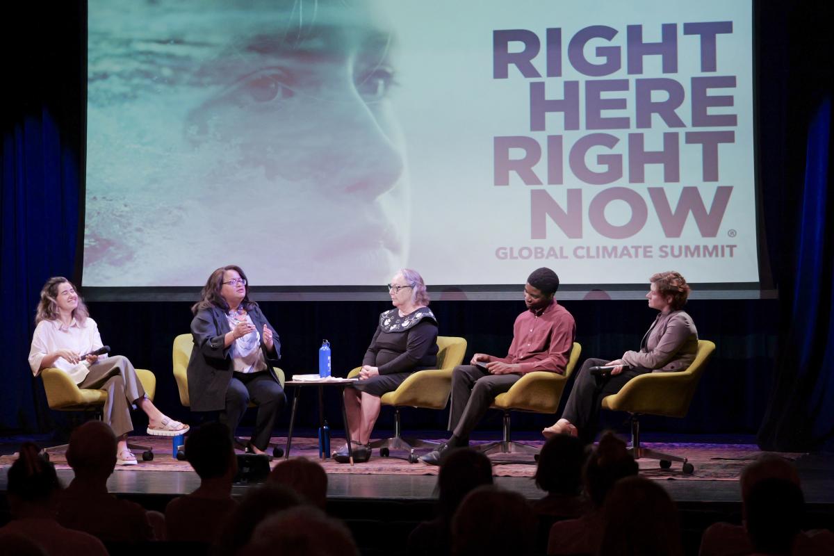Climate panel at the 2025 Right Here, Right Now plenary session in Boulder