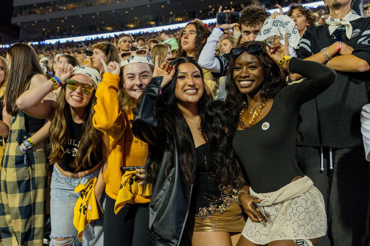 student section at a Buffs football game