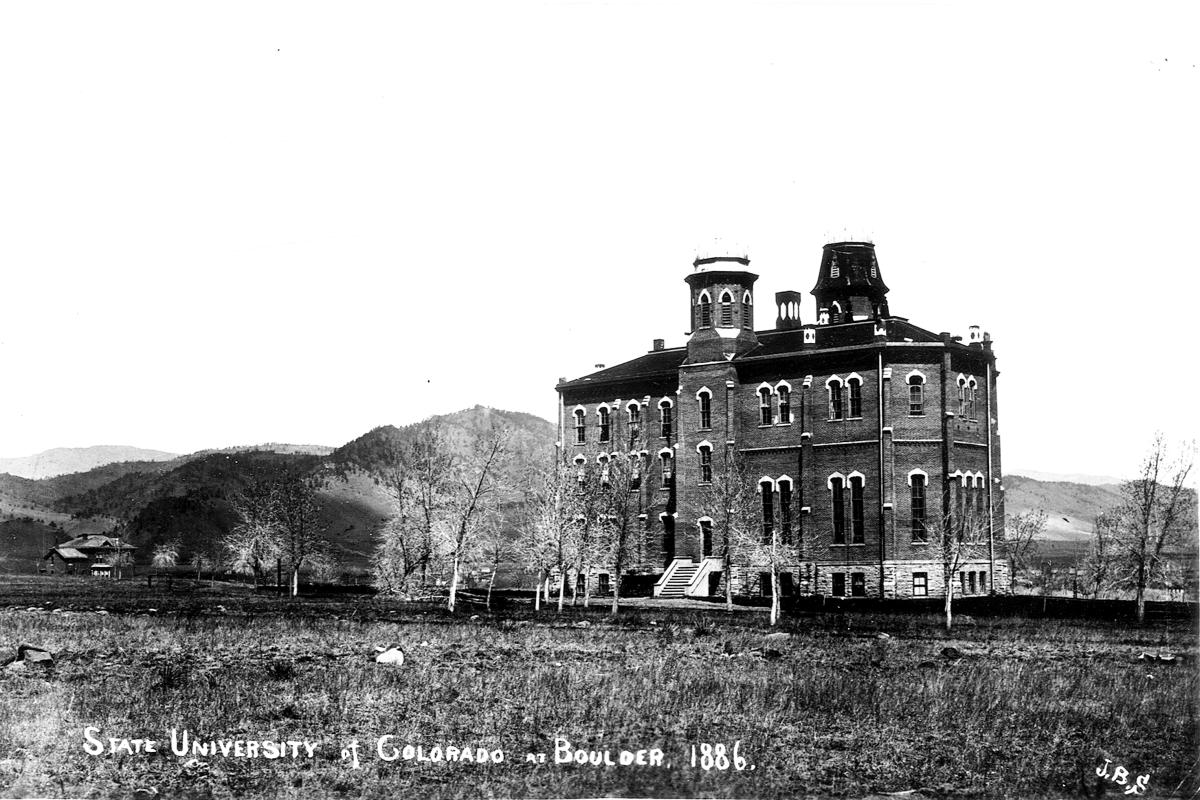 CU's historic Old Main building in 1886