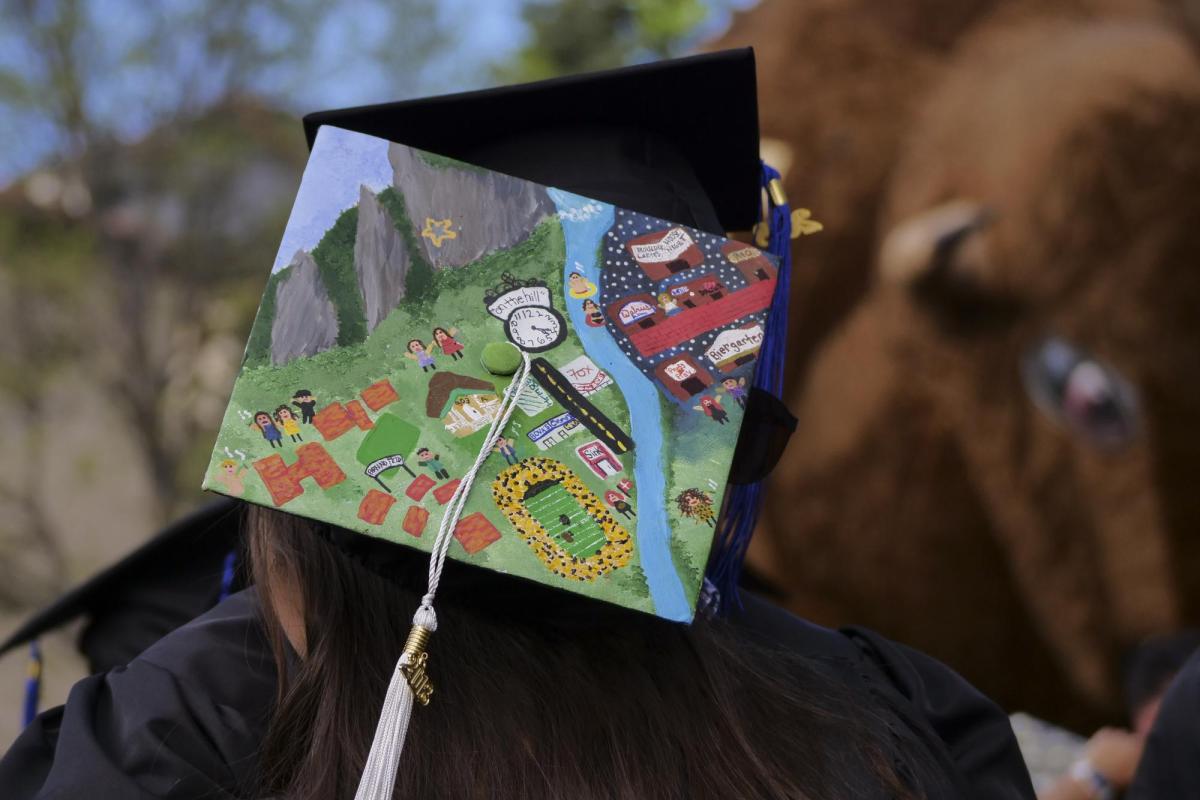 painted graduation cap