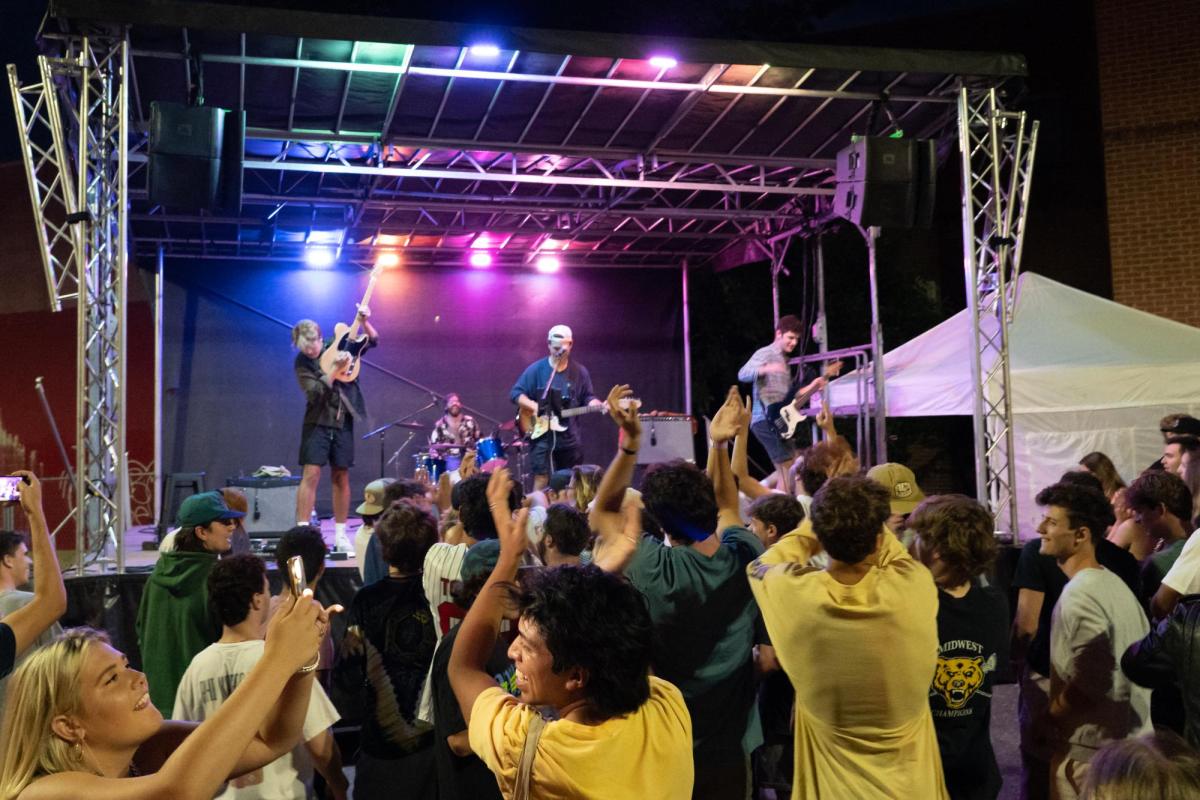 Students enjoy a concert during Buffs on the Hill event in 2021