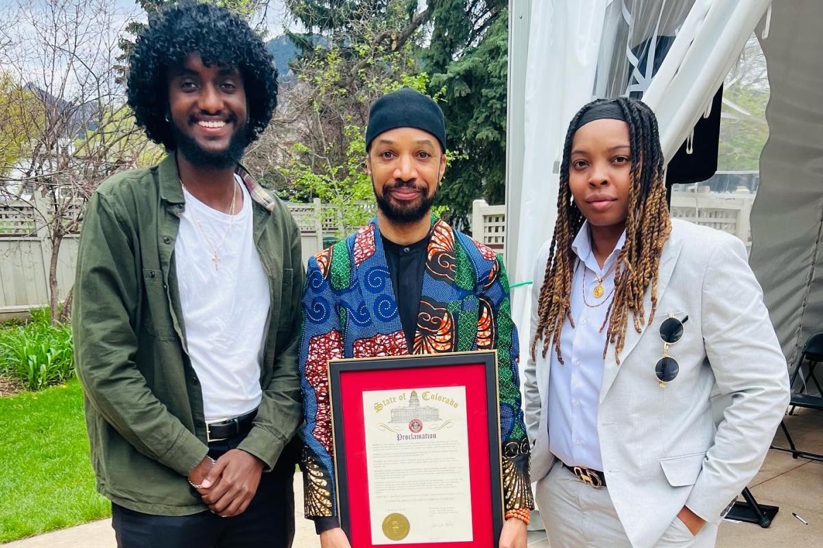 Reiland Rabaka, La'Keisha Anderson and Alazar Gebremichael