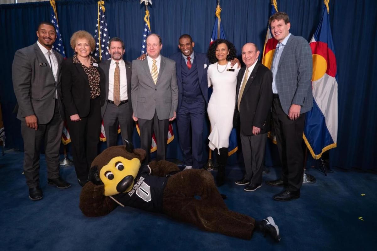 Coach Prime at the Colorado State Capital Building With the Colorado Black Caucus