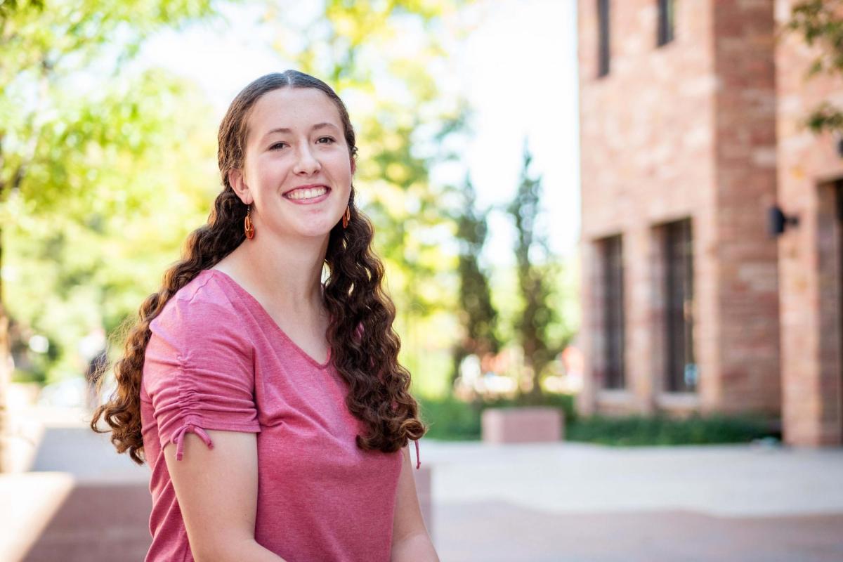 Joelle Westcott on campus