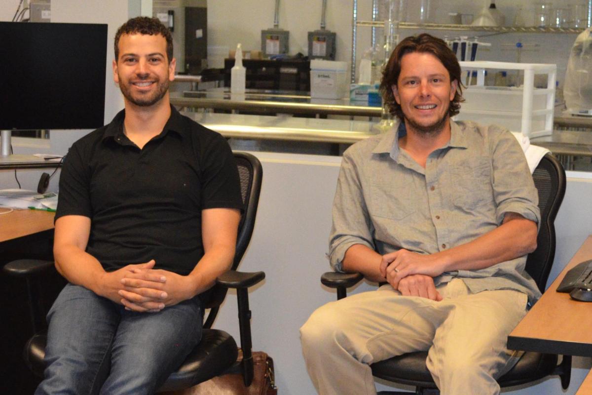 Alumni Tyler Huggins and Justin Whiteley, founders of Emergy Foods