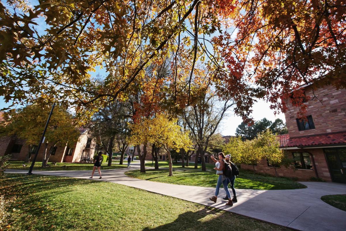 Fall colors on campus