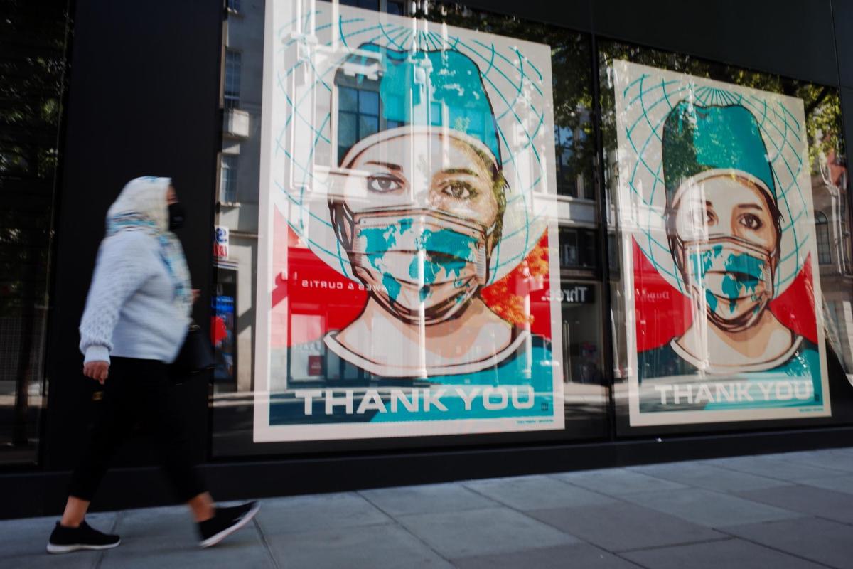 Posters of healthcare worker