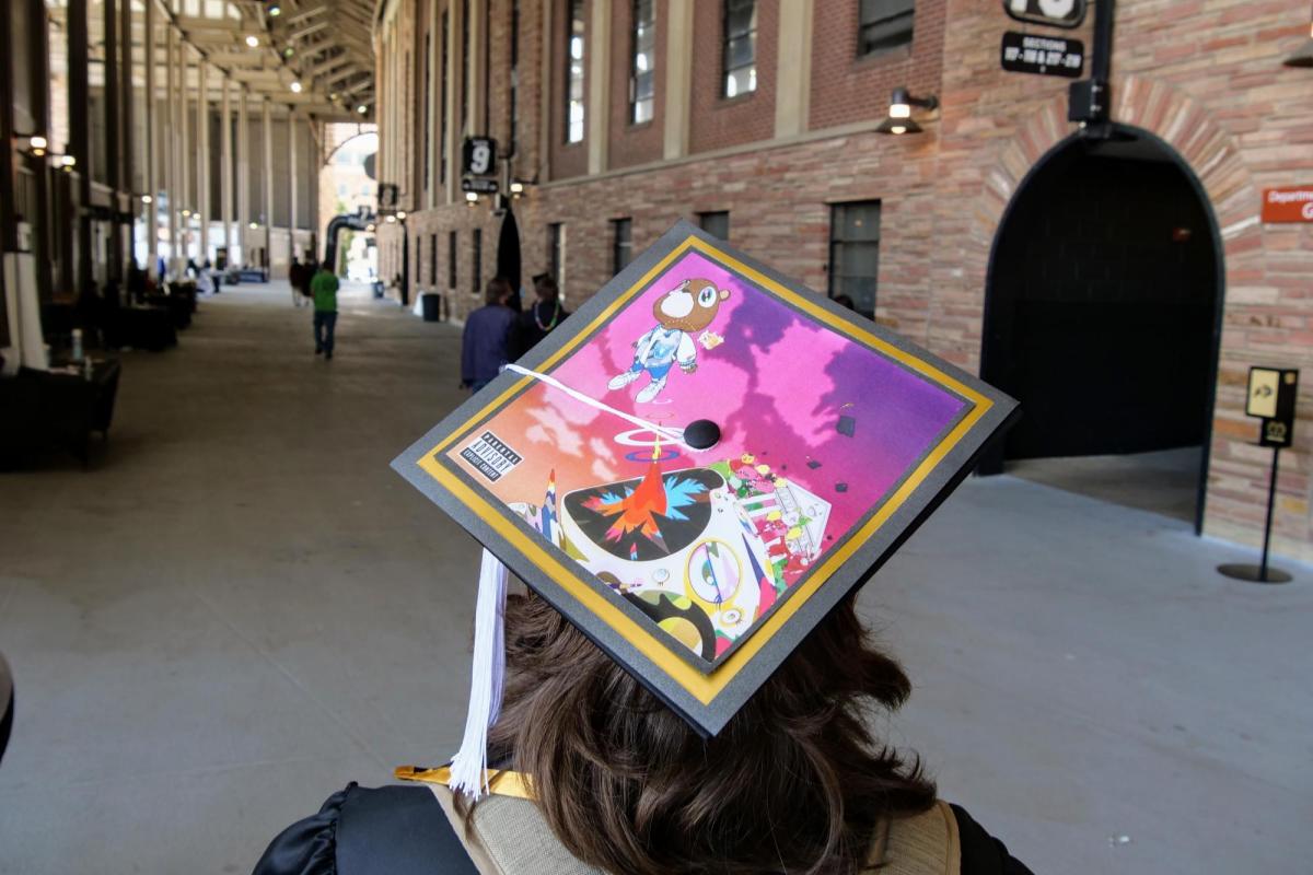 Creatively decorated graduate cap