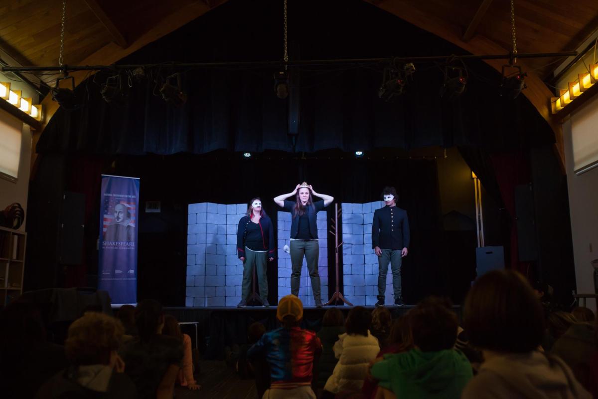 Macbeth performers on stage