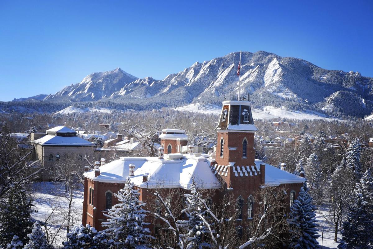 Old Main in winter