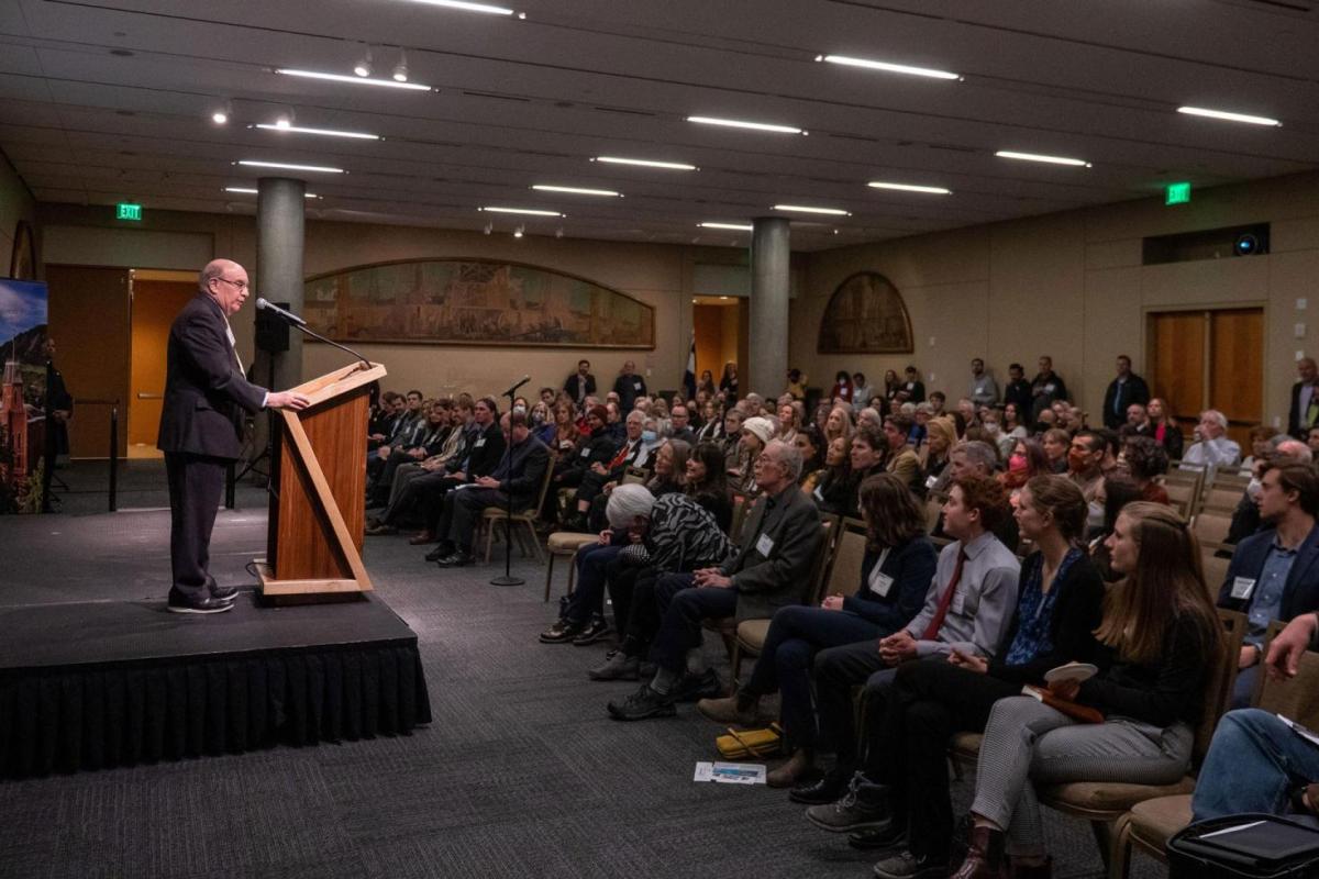Chancellor Phil DiStefano speaks at the chancellor's annual summit