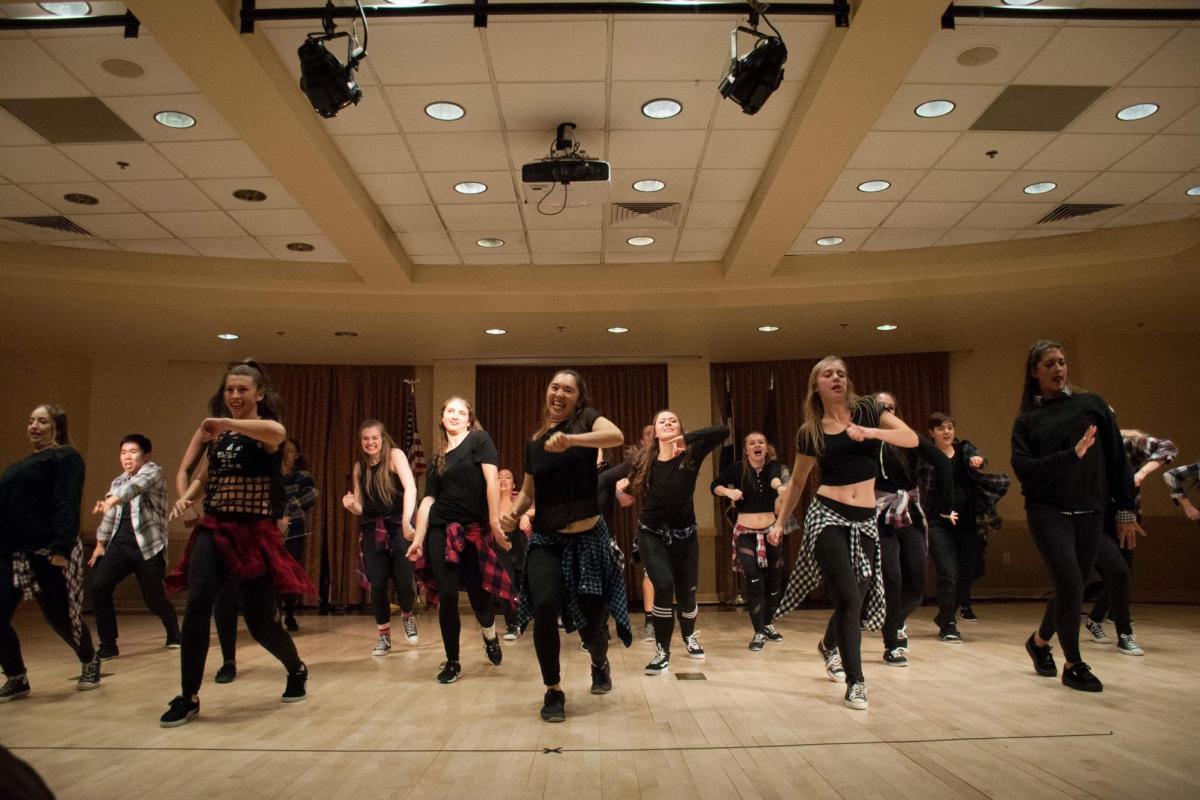 VeRVE CollisionZ street dance team performing in studio, photo by Ryan Dixon