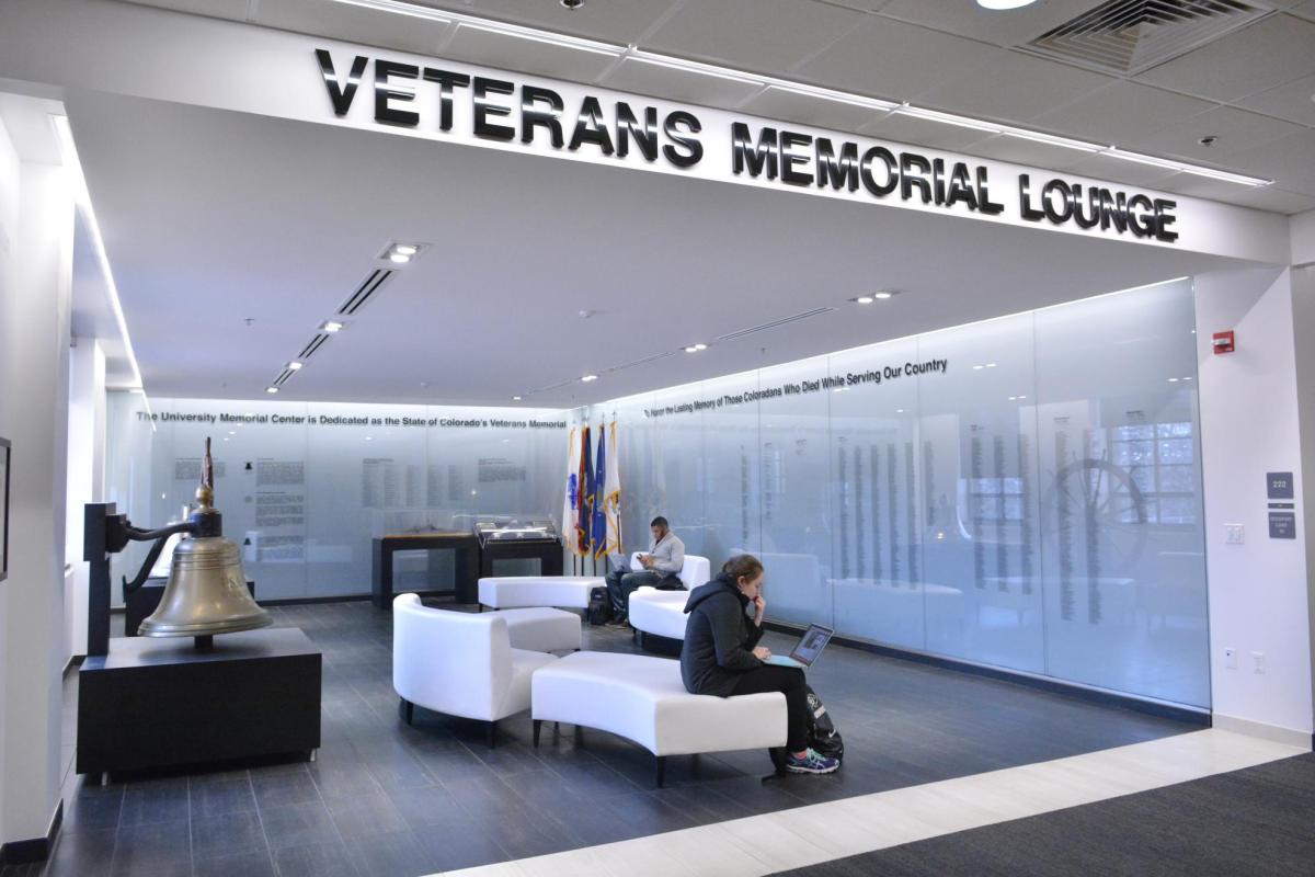 Veterans Memorial Lounge in the CU Boulder University Memorial Center