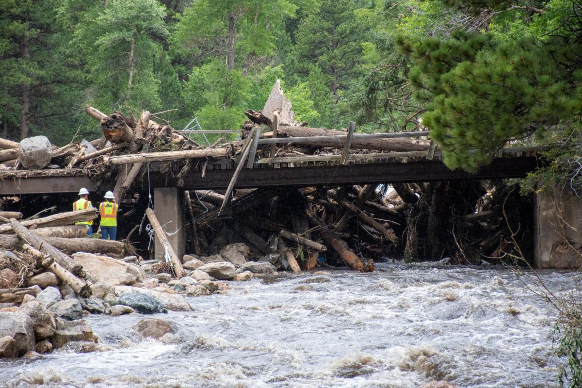 The aftermath of 2021 floods in Poudre Canyon.