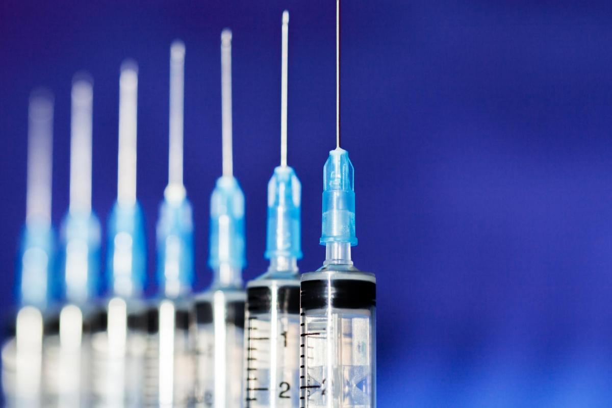 Vaccines in syringes