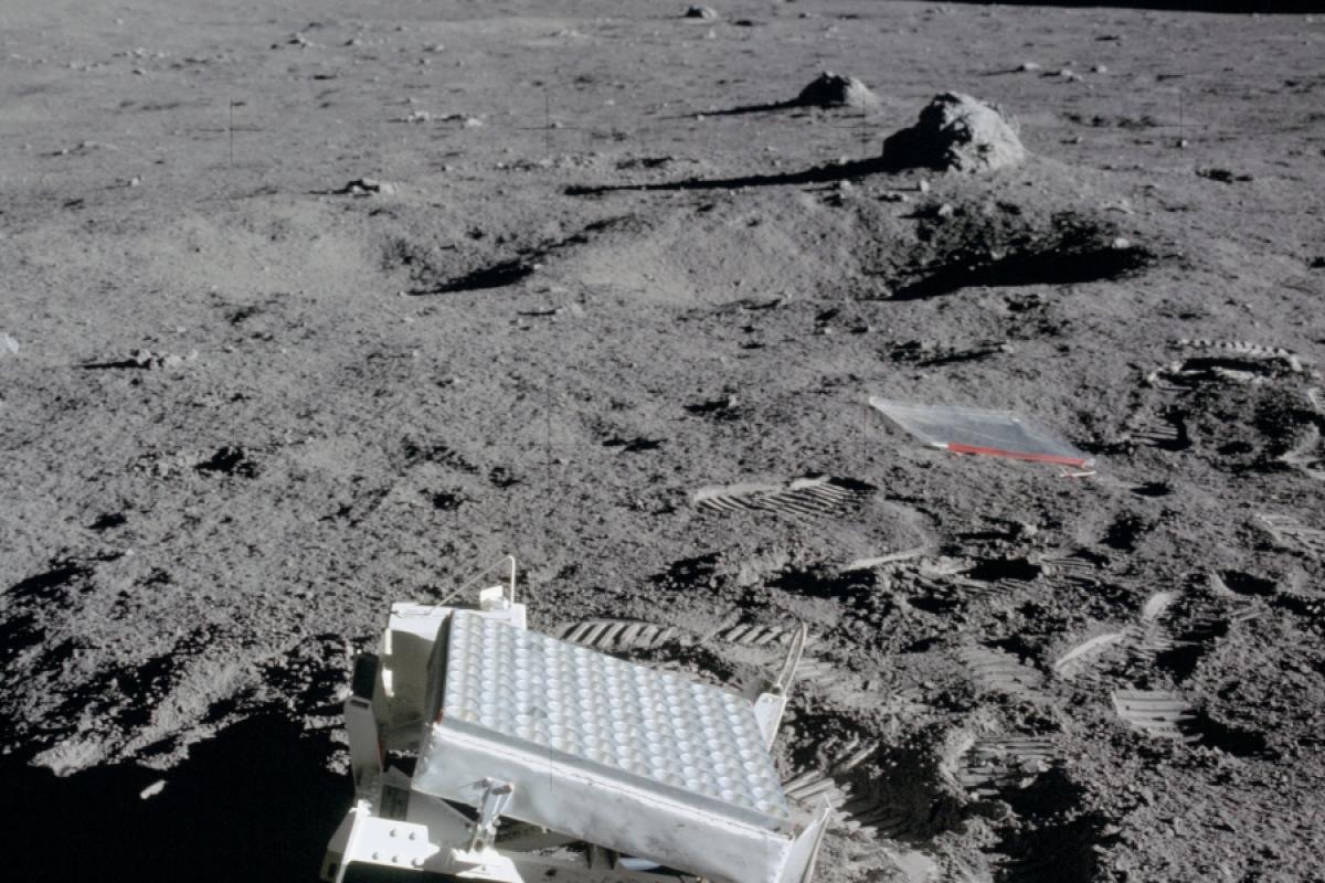 LRR mirror on the moon