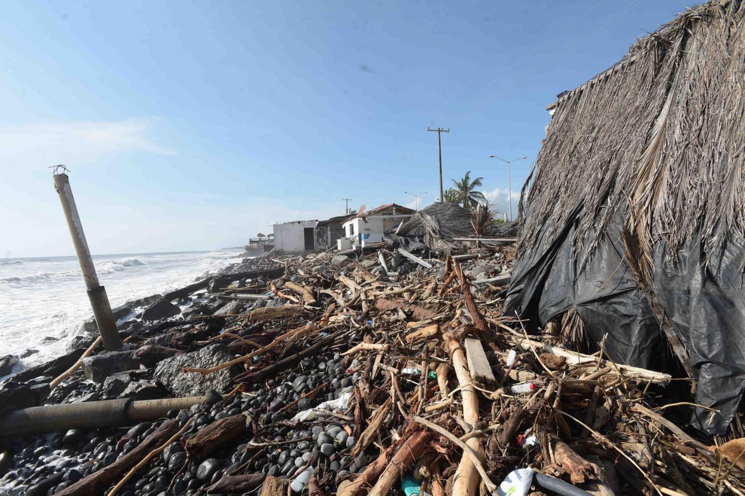 Damage from a hurricane