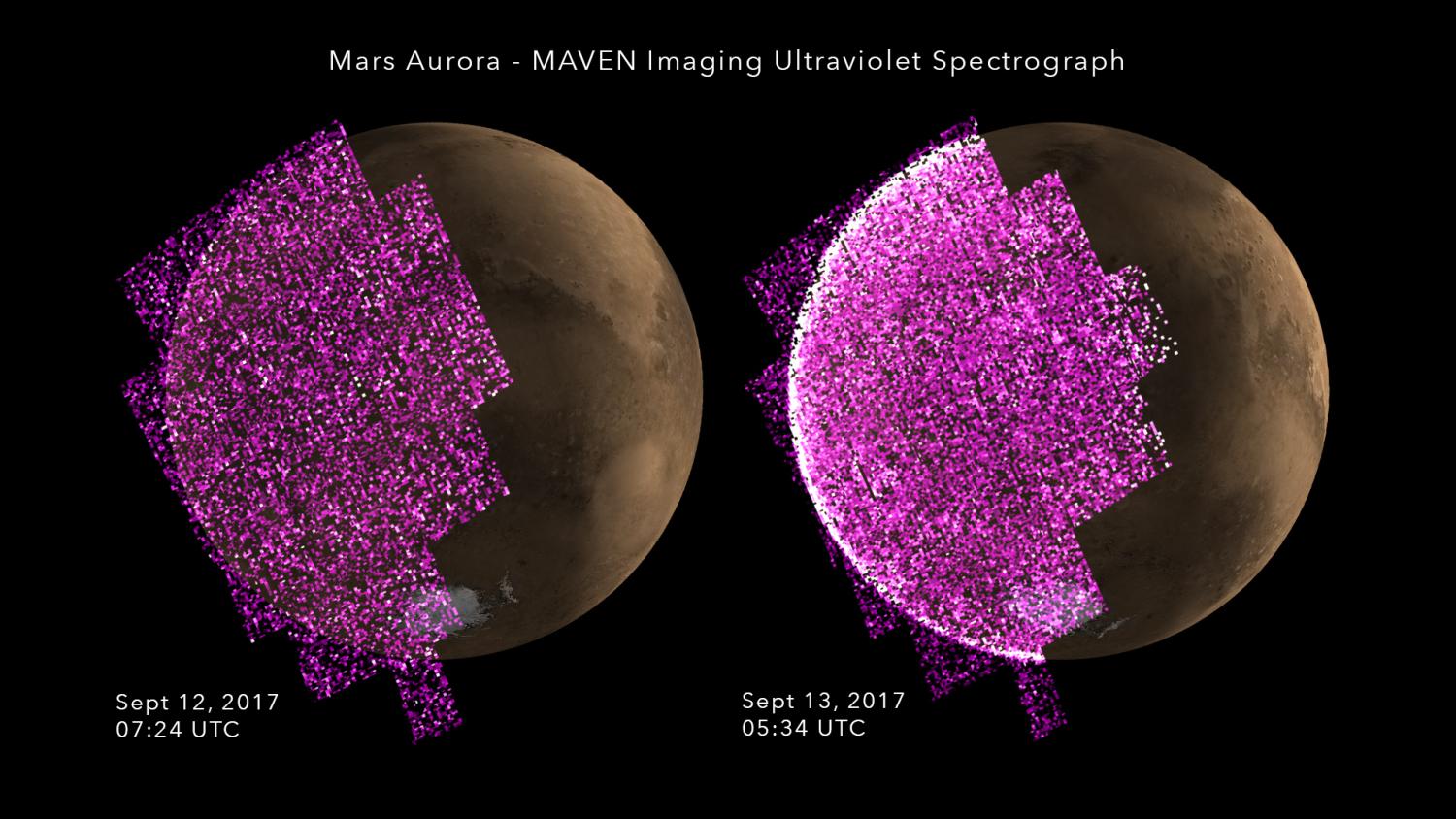 MAVEN Mars aurora