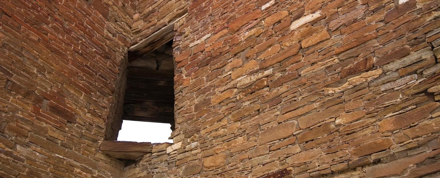 Doorway in a stone wall