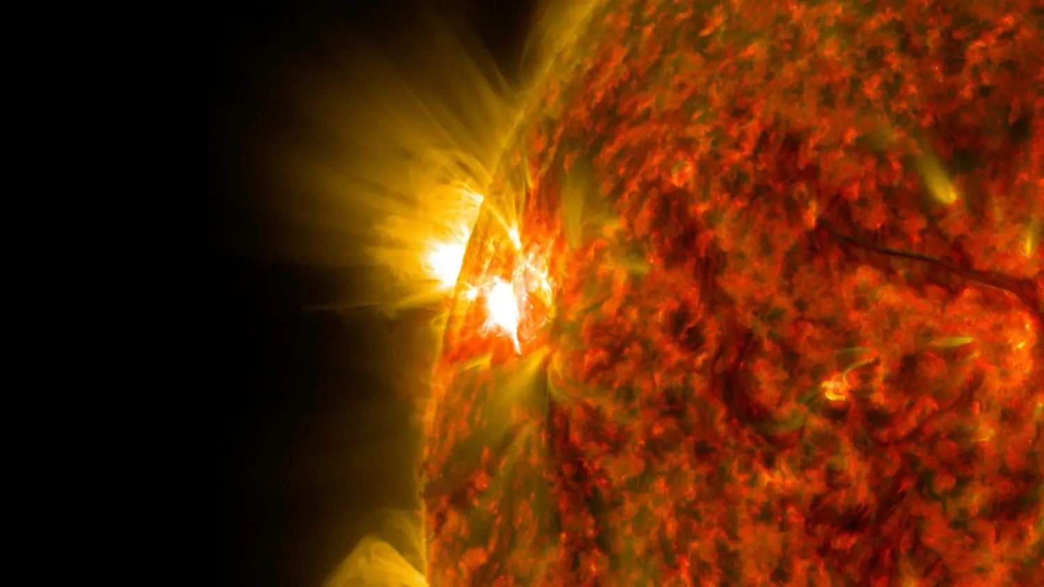 Flare bursts from the sun