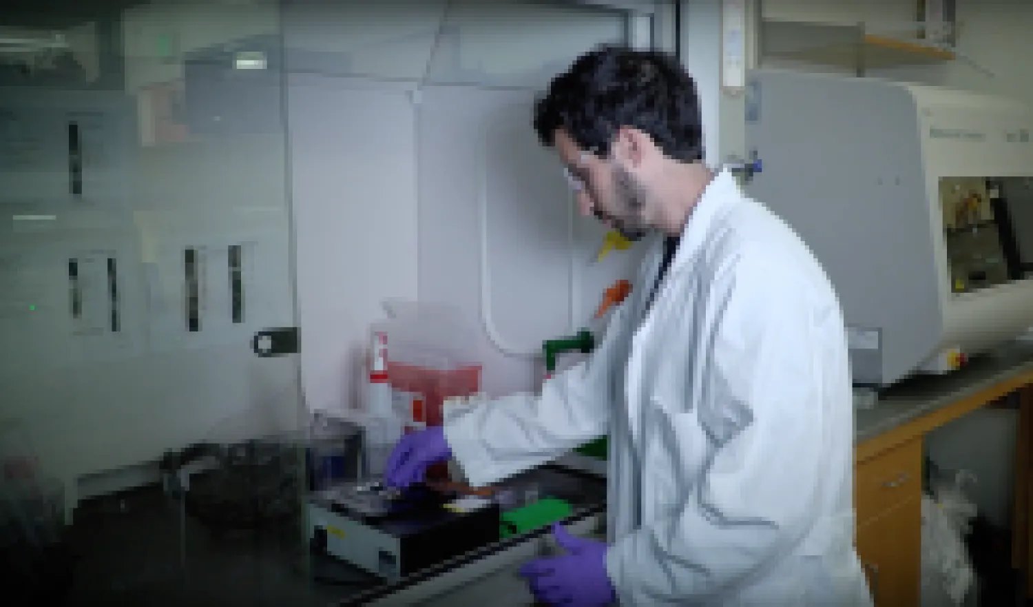 researcher in the lab