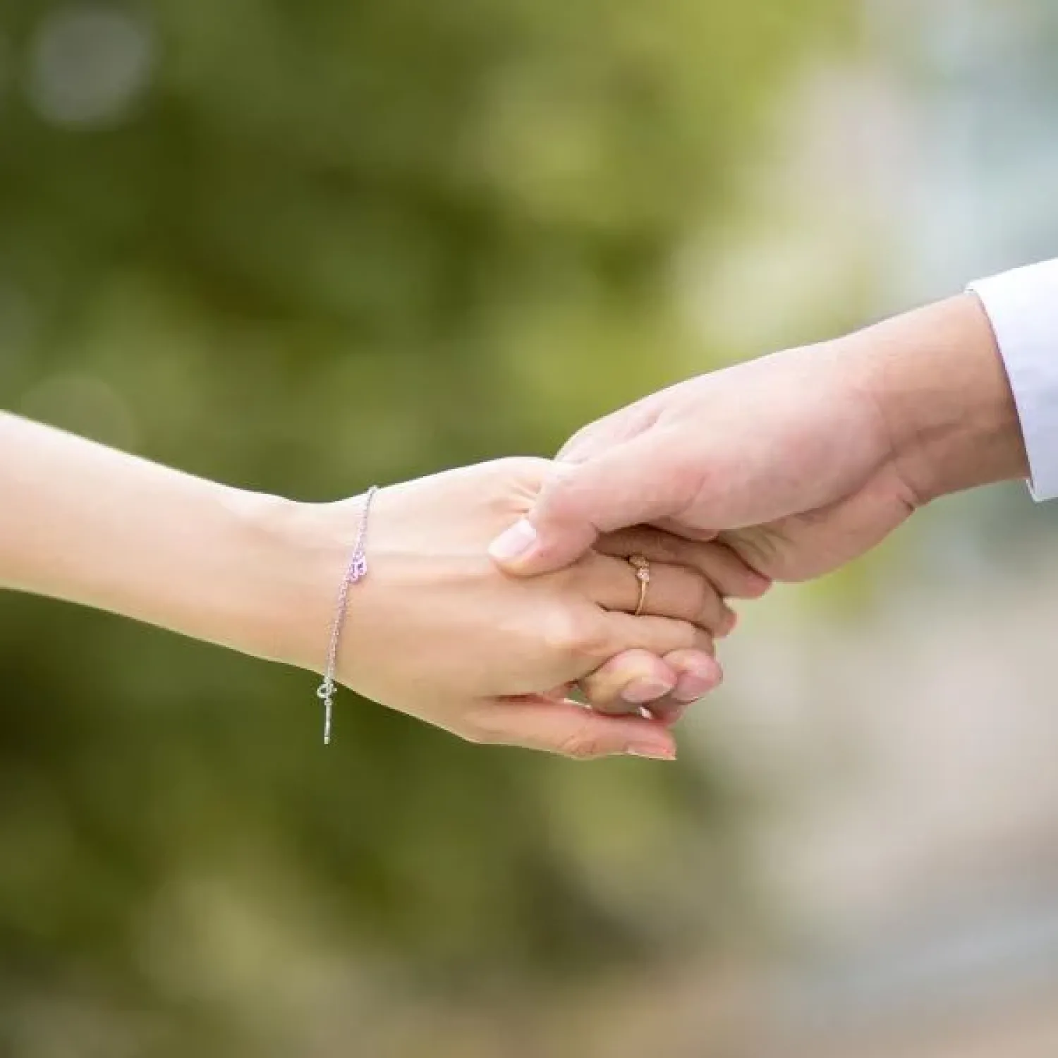 Holding hands
