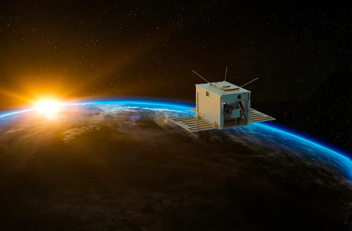 Illustration of small planet in orbit around Earth